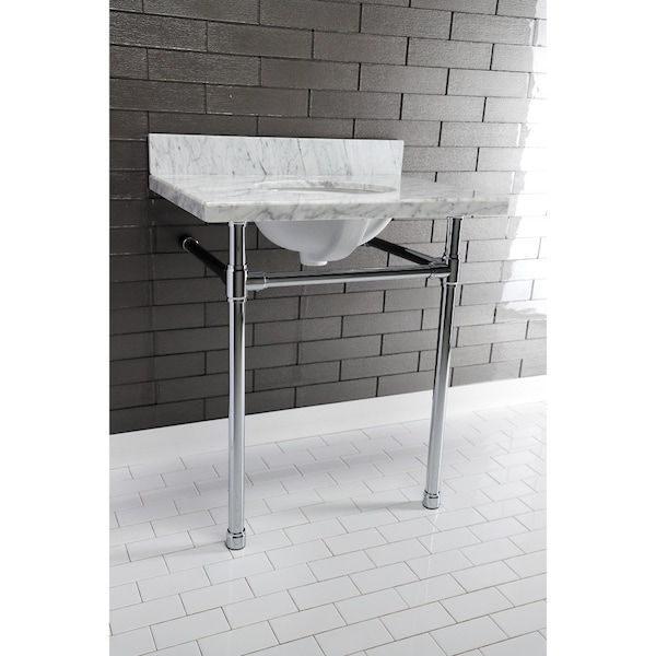 VPB2218331 Dreyfuss Stainless Steel Console Sink Leg, Polished Chrome